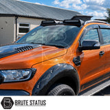 Premium roof spoiler for Ford Ranger T9 2023 onwards with impact-resistant construction and secure 3M tape installation