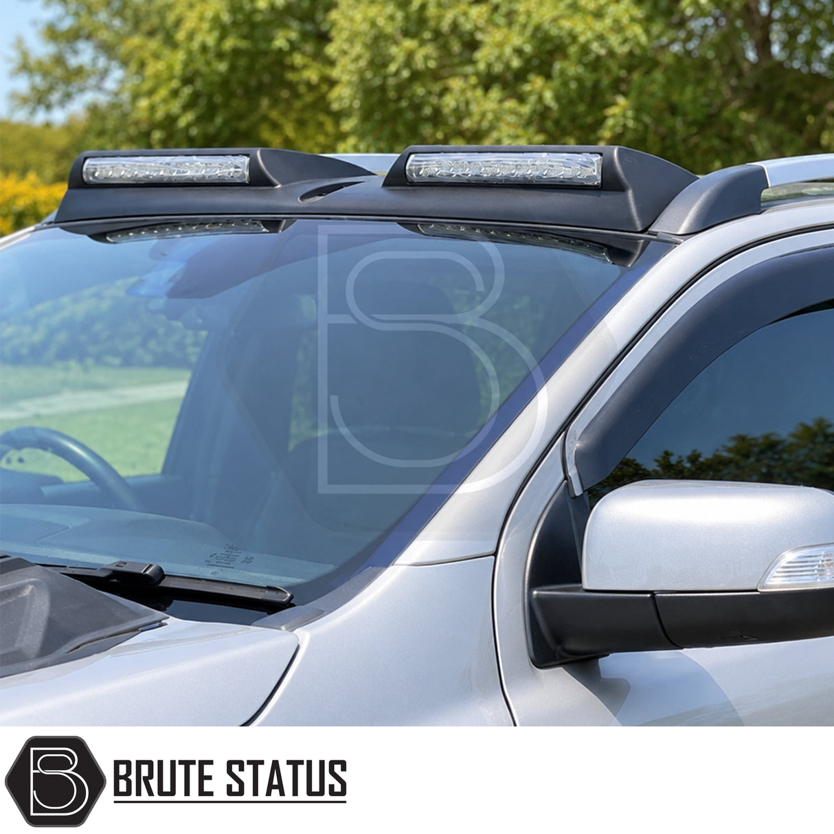 Premium roof spoiler for Ford Ranger 2012 onwards featuring LED lighting, impact-resistant construction and secure 3M tape installation