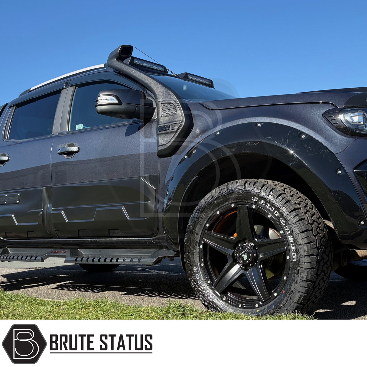 Ford Ranger T6 snorkel 3.2 TDCi air intake 2.2 compatible LLDPE heavy duty off road snorkel kit ram head UK