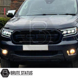 Ford Ranger LED Mustang style headlights with Bugatti-inspired DRL – 2015 to 2022 models