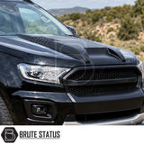 Premium Ford Ranger 2015-2022 bonnet vent scoop designed to enhance appearance with aggressive off-road inspired styling