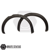 Ford Ranger 2015-2022 Double Cab slim wheel arch extensions with 50mm bolt-on wheel spacers, smooth black styling upgrade for T7 and T8 models.
