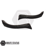 Smooth black Ford Ranger T7 T8 slim wheel arches with 50mm hub-centric spacers, premium wheel arch kit for 2015-2022 Double Cab pickup trucks.