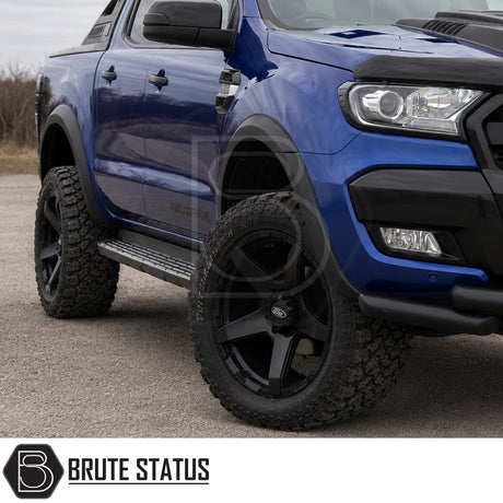 Ford Ranger 2015-2022 T7 T8 fitted with slim style wide arch kit featuring Raptor-inspired styling and enhanced wheel arch coverage