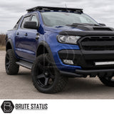 Ford Ranger 2015-2022 showcasing slim wide wheel arches with black finish, adding rugged styling and increased road presence