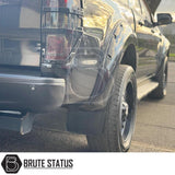 Gloss black riveted style ABS plastic wide arch kit for Ford Ranger 2016-2019 pickup truck