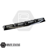Gloss black Ford Ranger 2019-2022 roof spoiler with LED Lights, wireless remote control function and sleek aerodynamic inspired styling for T8 pickup trucks. 