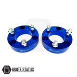 Anodized 6061-T6 aluminium front shock spacers with pre-installed studs for Ford Ranger 2019–2022