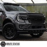 Headlight covers for the ford ranger 2023 onwards pickup truck in gloss black finish