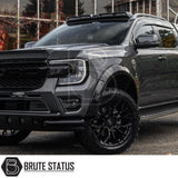 Headlight covers for the ford ranger 2023 onwards pickup truck in gloss black finish