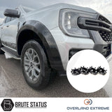 Ford Ranger 2023+ T9 Gloss Black Wide Arch Kit (Overland Extreme) & 35mm Wheel Spacers