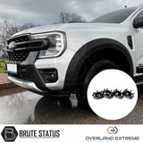 Ford Ranger 2023+ T9 Matte Black Wide Arch Kit (Overland Extreme) & 35mm Wheel Spacers