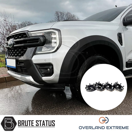 Ford Ranger 2023+ T9 Matte Black Wide Arch Kit (Overland Extreme) & 35mm Wheel Spacers
