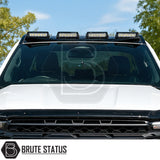 Ford Ranger 2023+ T9 rear roof spoiler with LED lights, gloss black finish and aerodynamic styling