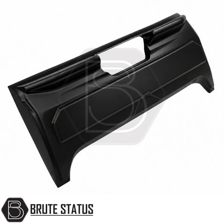 Smooth matte black ABS tailgate cladding protector for Ford Ranger T9 2023+ pickup truck with UV resistant impact protection and secure fitment