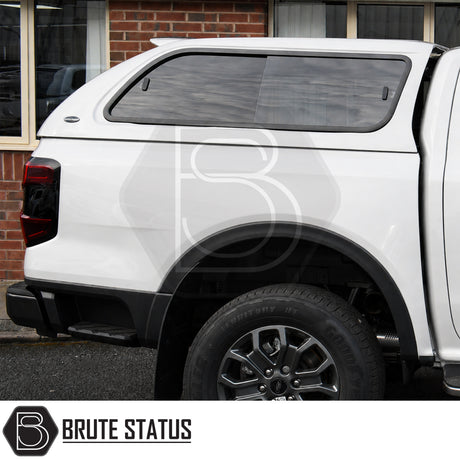 Truckman GLS hardtop Ford Ranger 2023 canopy fitted with LED light heated rear window and brake light spoiler