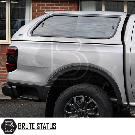 Truckman GLS canopy for Ford Ranger 2023 T9 cab high hardtop fitted with sliding windows and remote locking