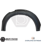 Ford Ranger T9 riveted wheel arch flares for 2023+ models, premium overfenders with weatherproof rubber seal edge design.