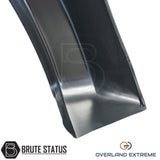 Ford Ranger T9 wheel arch flare set featuring Overland Extreme design, cosmetic rivets and premium rubber seal mounting system.