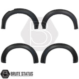 Ford Ranger 2023+ T9 Overland Extreme riveted arch kit in matte black installed on double cab pickup