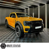 Ford Ranger 2023+ Matte Black Wide Arch Kit & 35mm Wheel Spacers - Riveted Style 