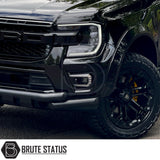 Gloss Black LED Light for Ford Ranger 2023+ – Functional and stylish, white and amber LEDs, easy fitment on facelifted Ranger models using factory mounting points, enhances vehicle appearance, professional installation recommended.