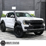 Eagle style snorkel kit for Ford Ranger 2023+ T9 facelift models with stainless steel clamps and fitting hardware