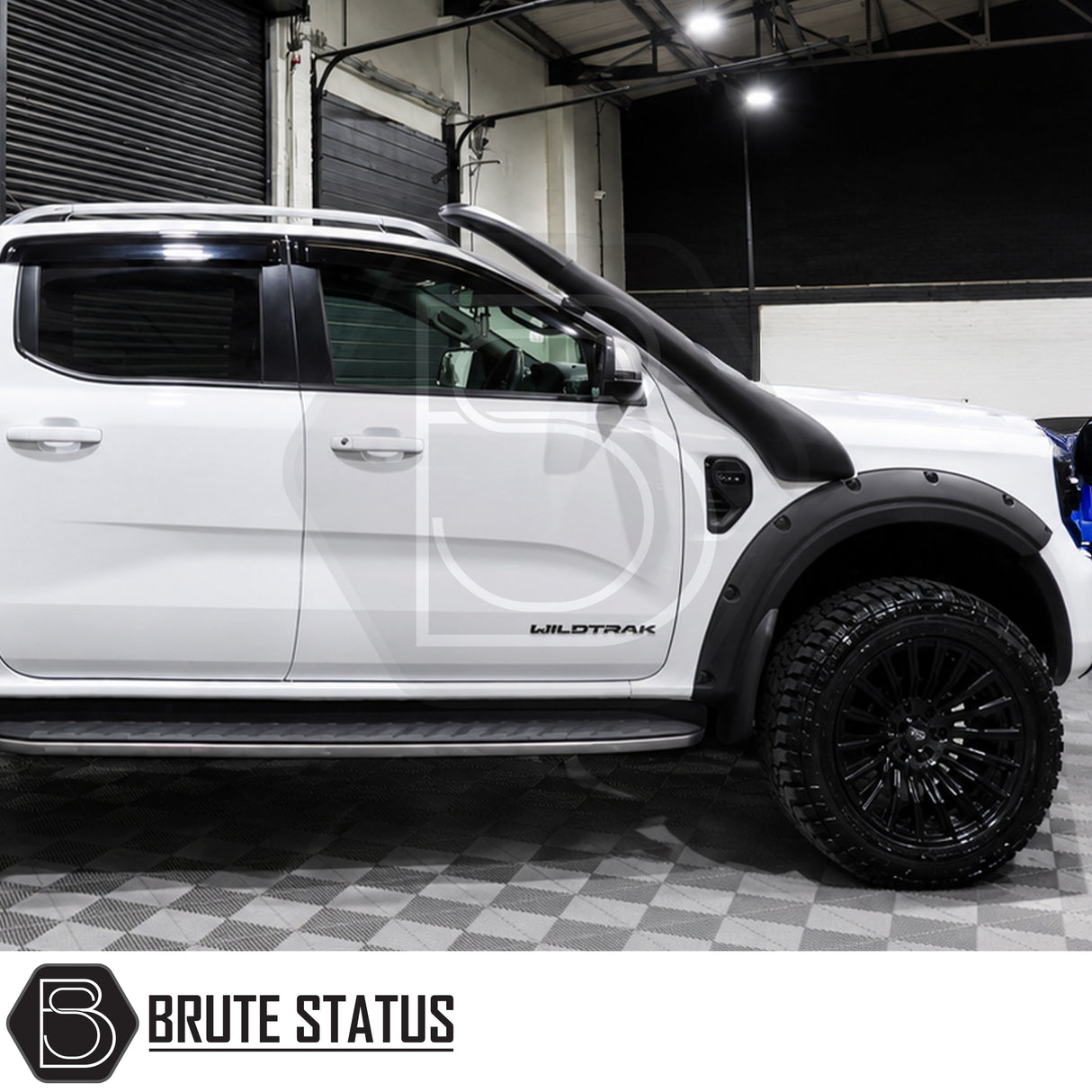Ford Ranger 2023 onwards T9 snorkel air intake system with durable LLDPE construction and mounting kit