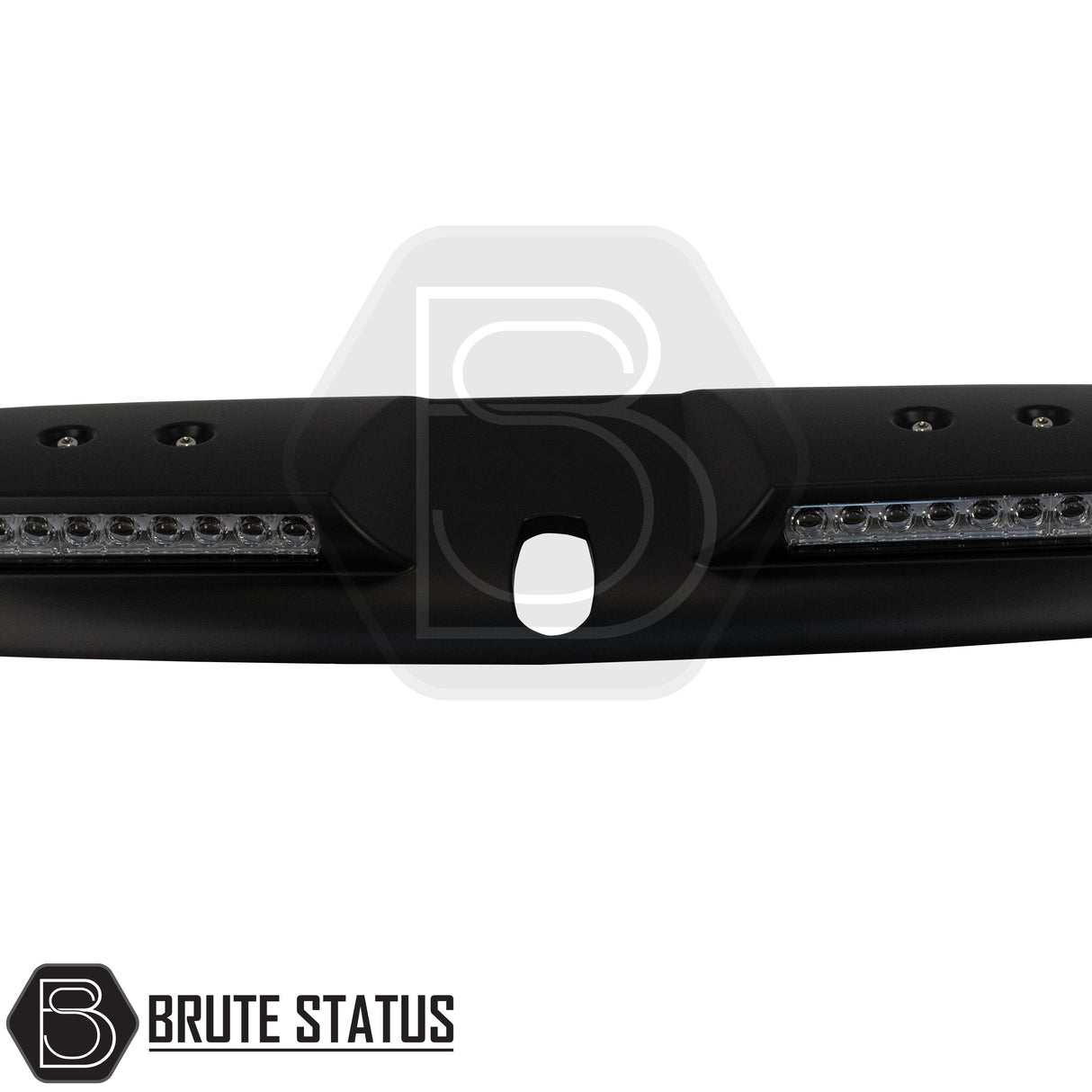 Brute Status LED roof spoiler with a matte black finish for the volkswagen amarok 2023 onwards pickup truck