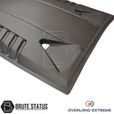 Overland Extreme Raptor style bonnet scoop for Ford Ranger 2012–2015, ABS plastic hood upgrade with washer jet cutouts and aggressive styling.