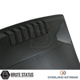Matte black ABS bonnet scoop for pre-facelift Ford Ranger 2012–2015, Raptor style truck styling accessory with simple adhesive fitment.
