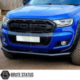 Ford Ranger 2015-2022 City Bar (Nudge Bar) Matte Black, enhancing the vehicle's look and bumper protection, designed for easy DIY installation.