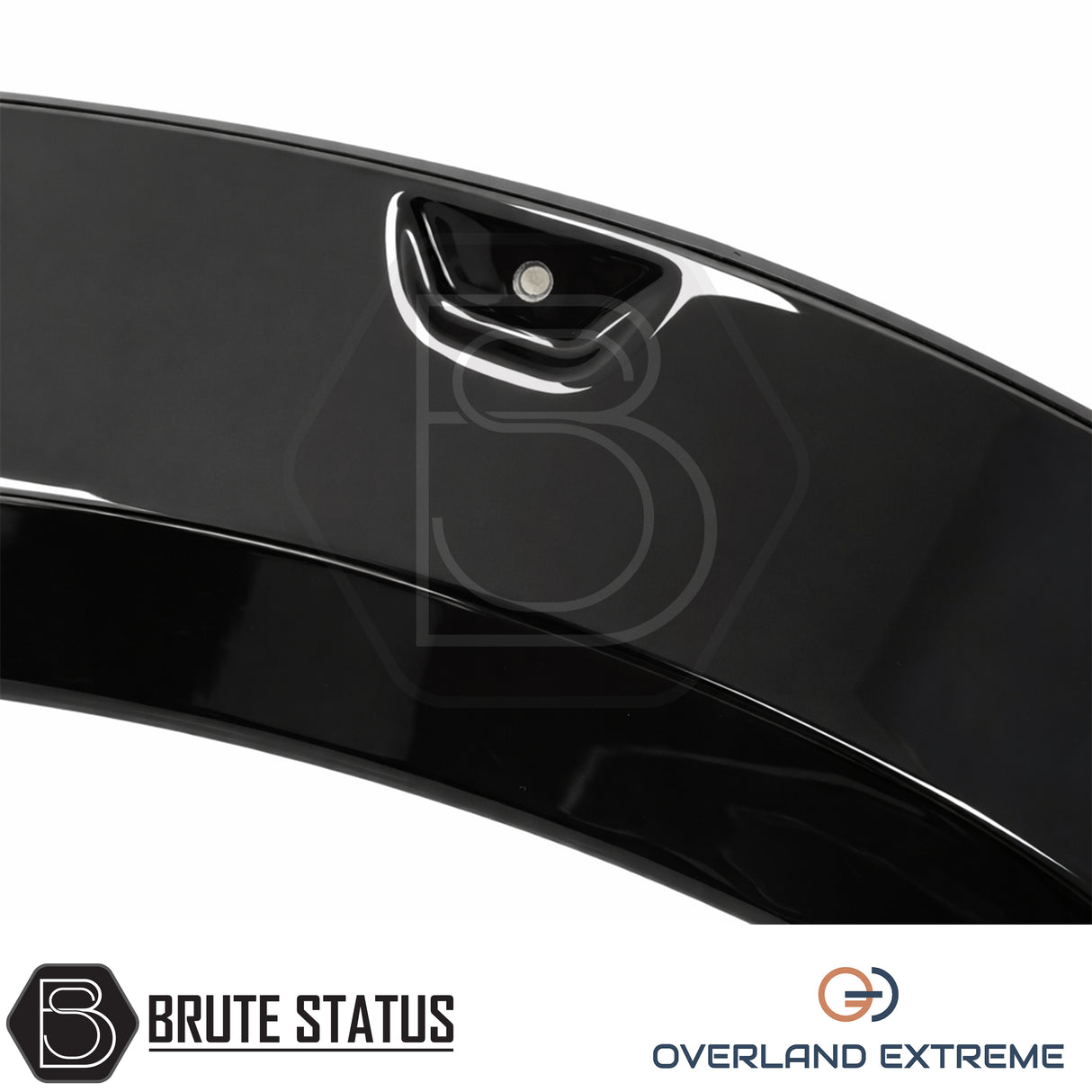 Gloss black Ford Ranger T9 fender flare kit, designed to deliver a bold wide body appearance for 2023+ Double Cab models.