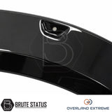 Gloss black Ford Ranger T9 fender flare kit, designed to deliver a bold wide body appearance for 2023+ Double Cab models.