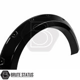 Riveted style gloss black arch extensions for Ford Ranger T9 2023+ Overland Extreme kit