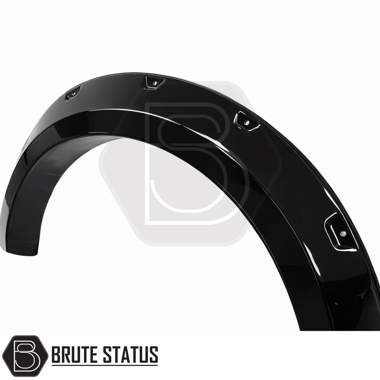 Gloss black Overland Extreme wide arches Ford Ranger T9 2023+ riveted style fender flares