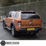 Ford Ranger 2012-2022 T6, T7, T8 Truckman GLS Hardtop Canopy with remote locking and sliding windows, enhancing security and ventilation for pet-friendly transport.