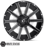Fuel Contra Platinum aftermarket alloy wheels, available in 20-inch and 22-inch sizes with 6x139.7 fitment for 4x4 vehicles and pickup trucks.