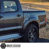 Tonneau Cover for Fiat Fullback 2015-2019 Double Cab with tri-fold design and durable UV-stable vinyl, featuring rubber seals and aluminium securing catch.