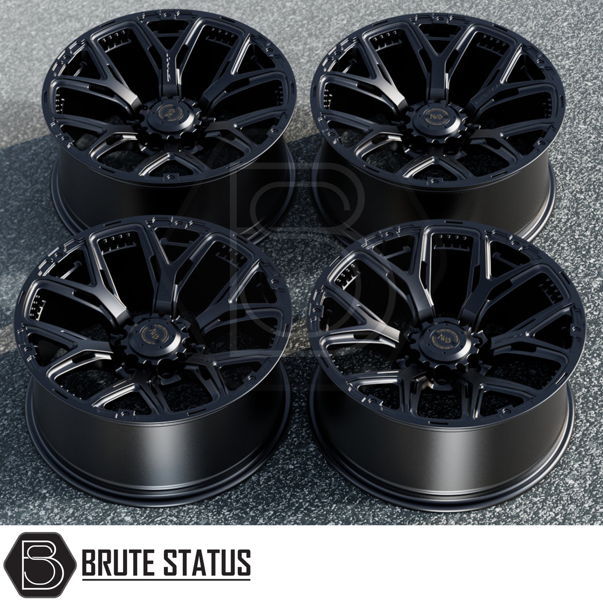 hawke 6YU alloy wheels in a matte black finish for 6x139.7 pcd stud pattern
