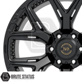 hawke 6YU alloy wheels in a matte black finish for 6x139.7 pcd stud pattern