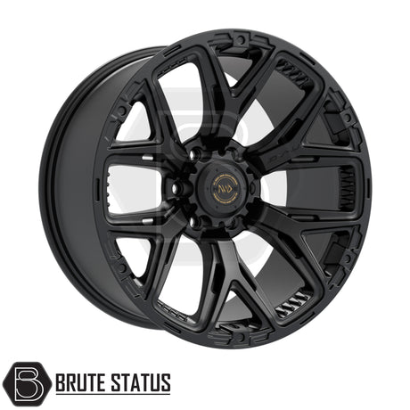 hawke 6YU alloy wheels in a matte black finish for 6x139.7 pcd stud pattern