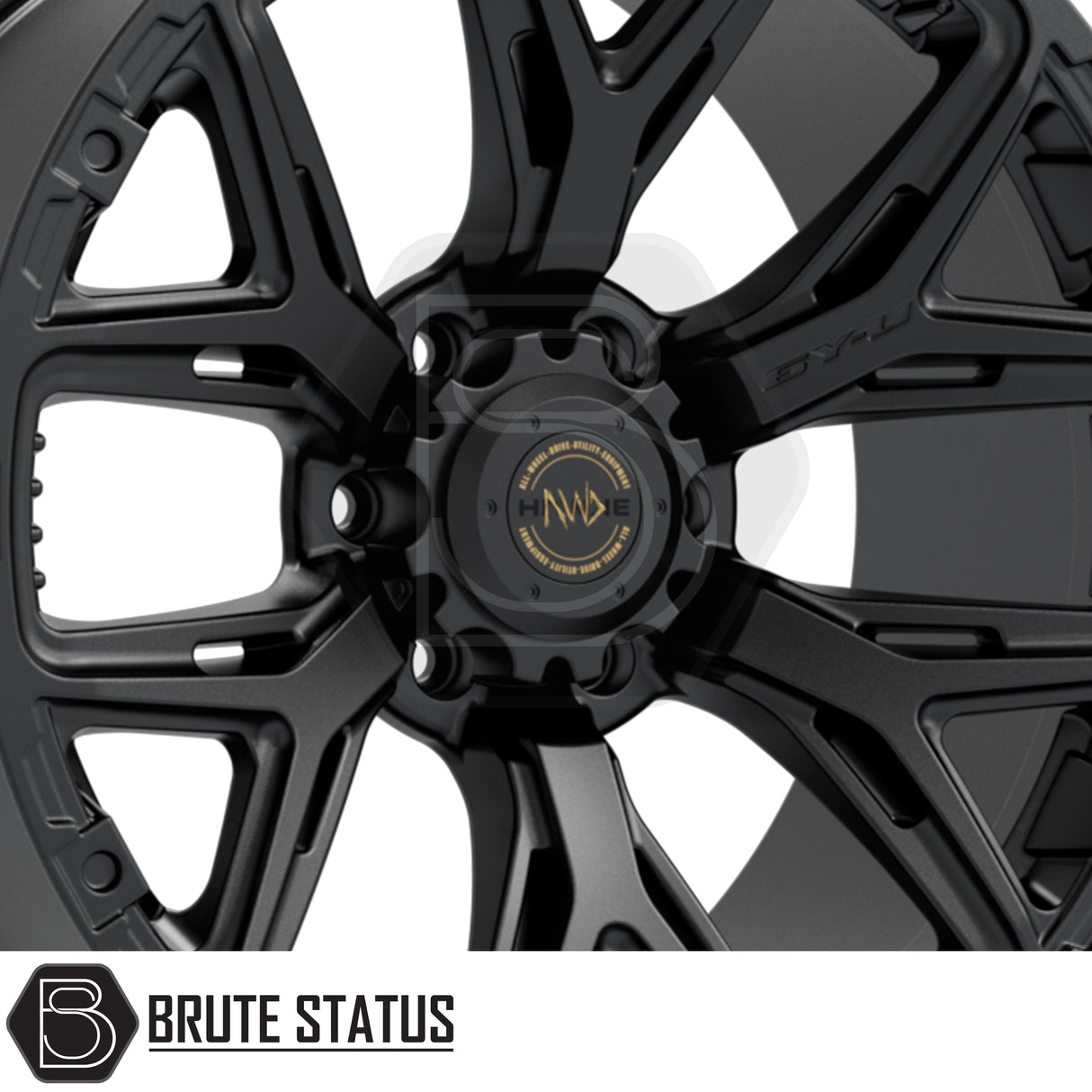 hawke 6YU alloy wheels in a matte black finish for 6x139.7 pcd stud pattern