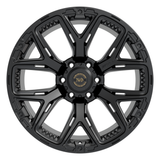 hawke 6YU alloy wheels in a matte black finish for 6x139.7 pcd stud pattern