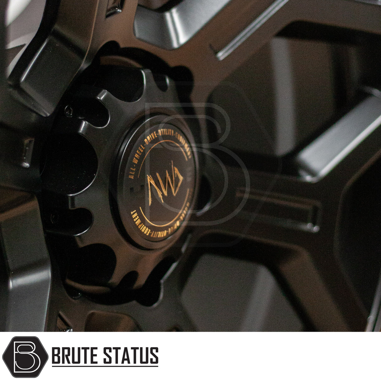 Matte black Hawke AWD Diablo wheels featuring 20x9.5 sizing and rugged off-road inspired design