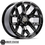 Hawke AWD 6YR alloy wheels in gloss or matte black 20x9.5 with 6x139.7 fitment and 1150kg load rating
