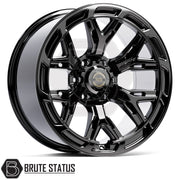 Hawke AWD 6YR alloy wheels in gloss or matte black 20x9.5 with 6x139.7 fitment and 1150kg load rating