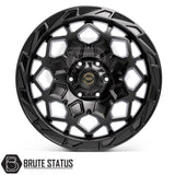 20x9 Hawke AWD Apex wheels for pickup trucks with durable matte black finish and 106.1 centre bore