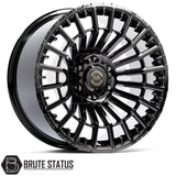 Hawke Nevada alloy wheels in gloss or matte black 20x9.5 with 6x139.7 fitment and 1150kg load rating