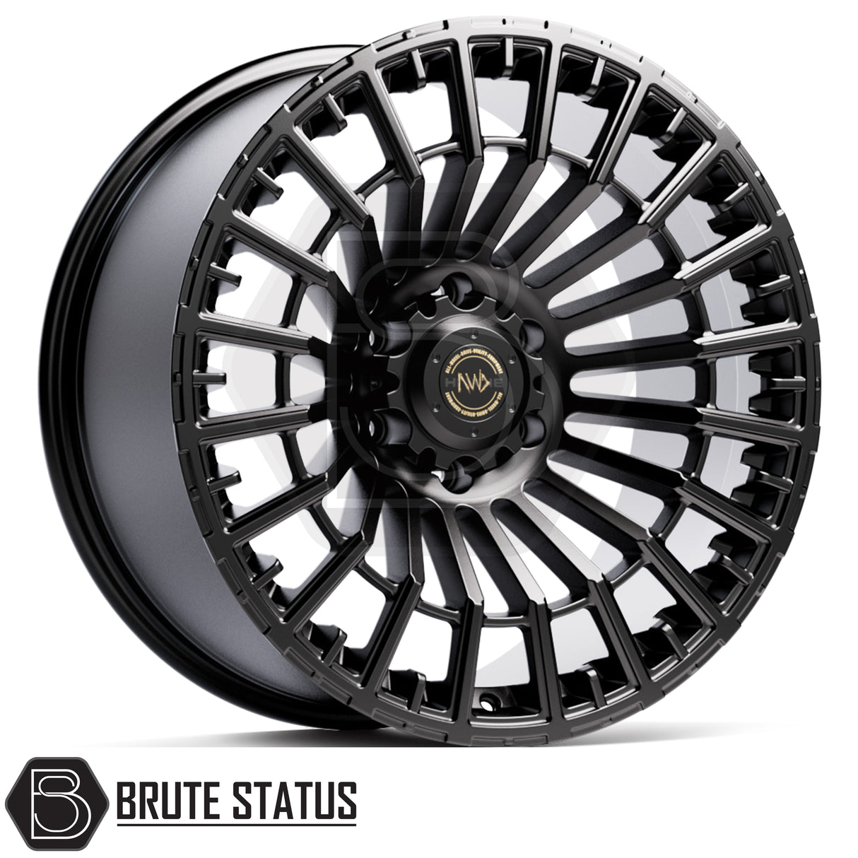 Premium Hawke Nevada wheels available in gloss black or matte black with aggressive off-road styling and ET0 offset